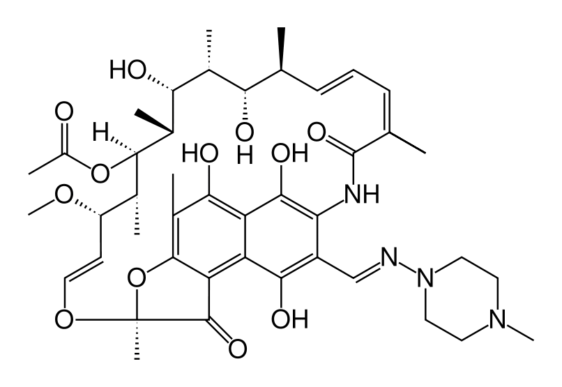 Структурная формула Рифампицин