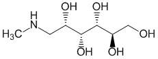 Структурная формула Меглюмин