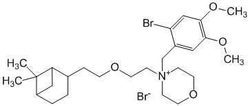 Структурная формула Пинаверия бромид