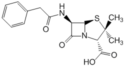 Структурная формула Бензилпенициллин