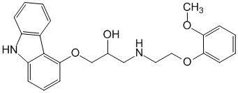 Структурная формула Карведилол