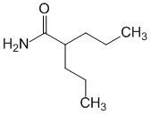 Структурная формула Вальпромид