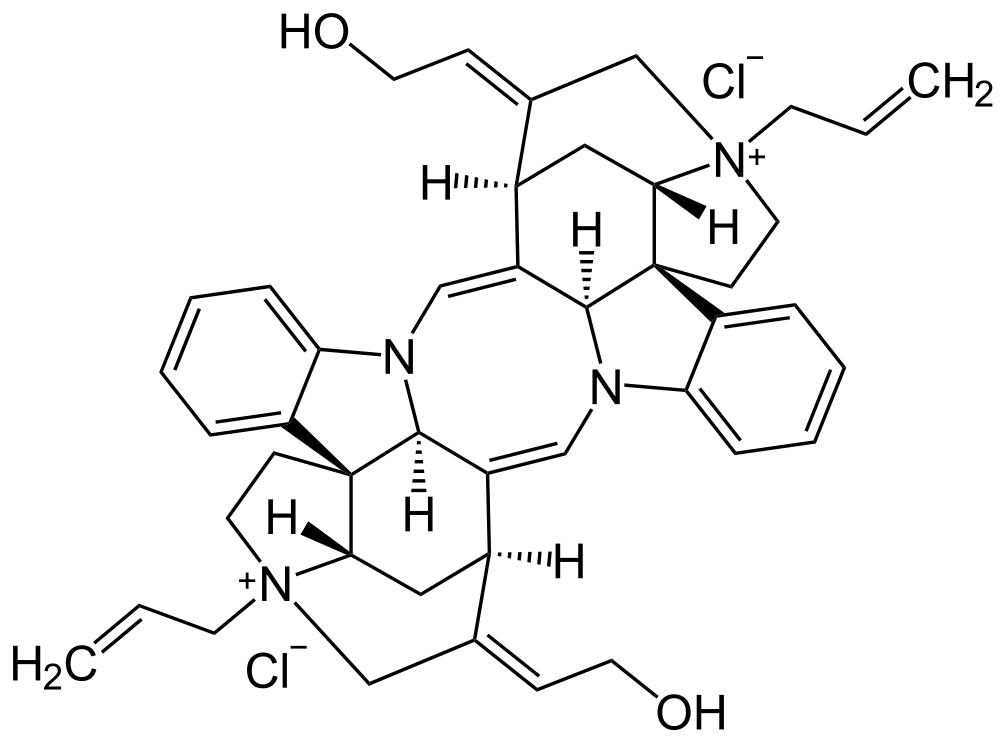 Структурная формула Алкурония хлорид