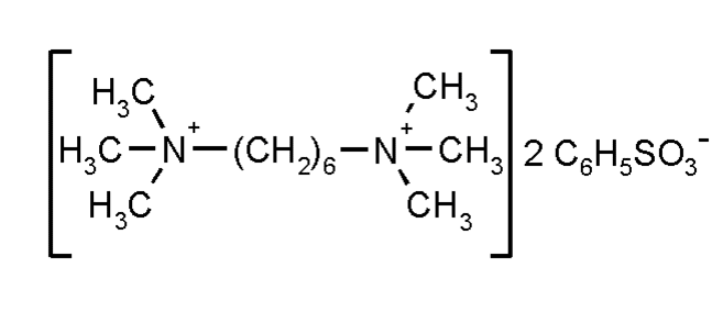 Структурная формула Гексаметония бензосульфонат