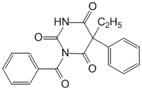 Структурная формула Бензобарбитал