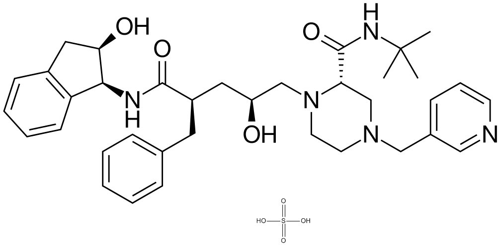 Структурная формула Индинавир