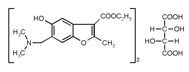 Структурная формула Бензофурокаин