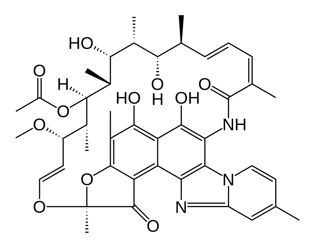 Св формула. Рифампицин химическая формула. Рифампицин химическая структура. Рифампицин строение. Рифампицин химическое строение.