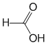 Структурная формула Муравьиная кислота
