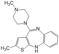 Структурная формула Оланзапин