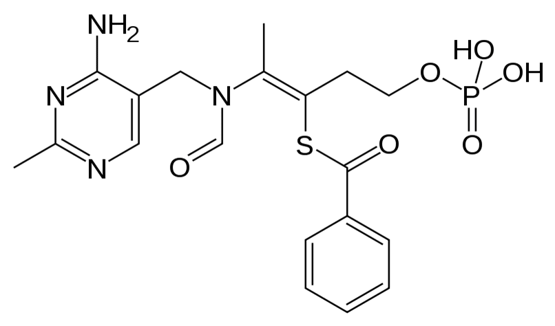 Структурная формула Бенфотиамин