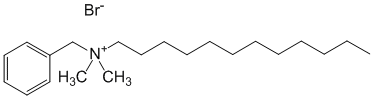 Структурная формула Бензододециния бромид