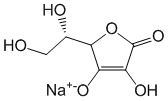 Структурная формула Натрия аскорбат
