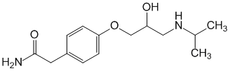 Структурная формула Атенолол
