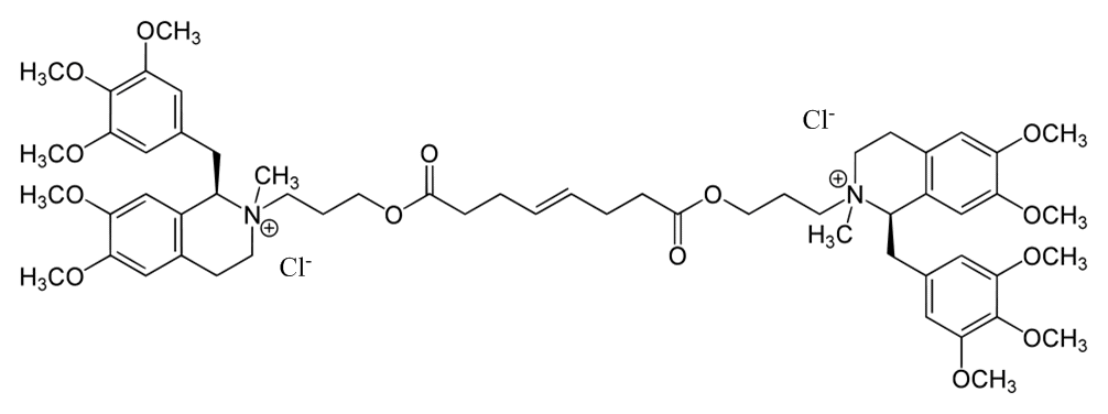 Структурная формула Мивакурия хлорид