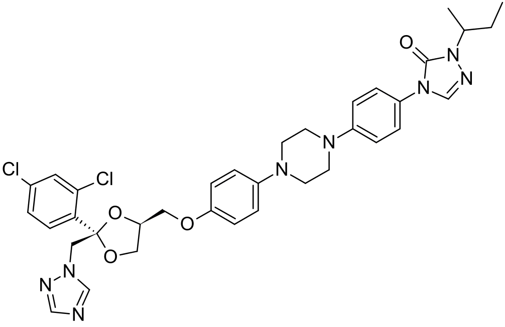 Структурная формула Итраконазол