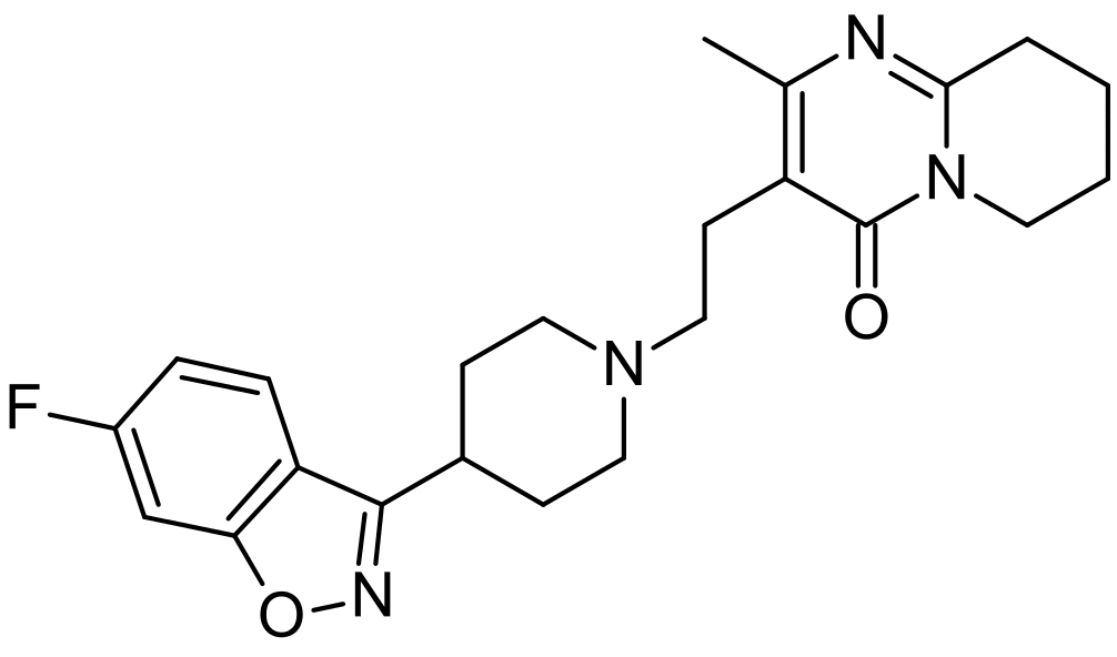 Структурная формула Рисперидон