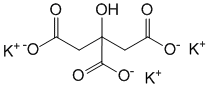 Структурная формула Калия цитрат