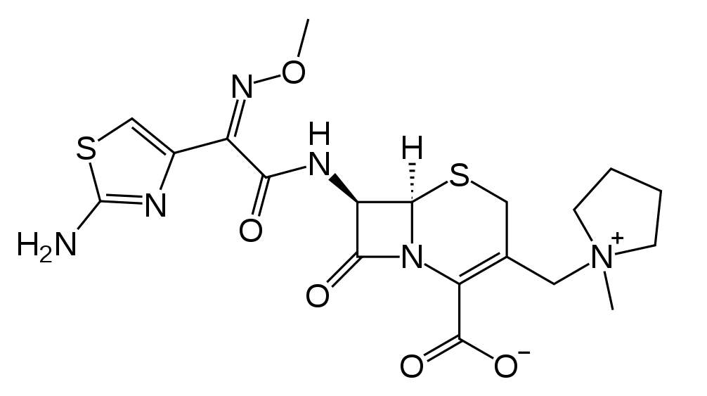 Структурная формула Цефепим