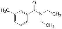 Структурная формула Диэтилтолуамид