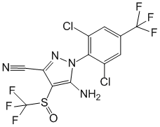 Структурная формула Фипронил