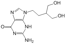 Структурная формула Пенцикловир
