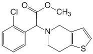 Структурная формула Клопидогрел
