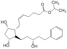 Структурная формула Латанопрост