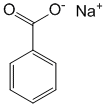 Структурная формула Натрия бензоат