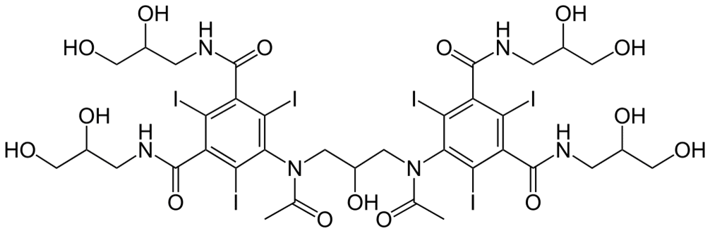 Структурная формула Йодиксанол