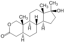 Структурная формула Оксандролон