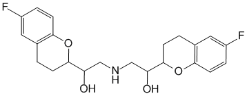Структурная формула Небиволол
