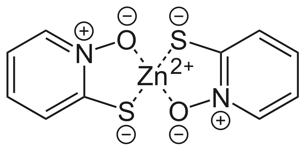 Структурная формула Пиритион цинка