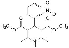 Структурная формула Нифедипин