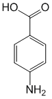 Структурная формула Аминобензойная кислота