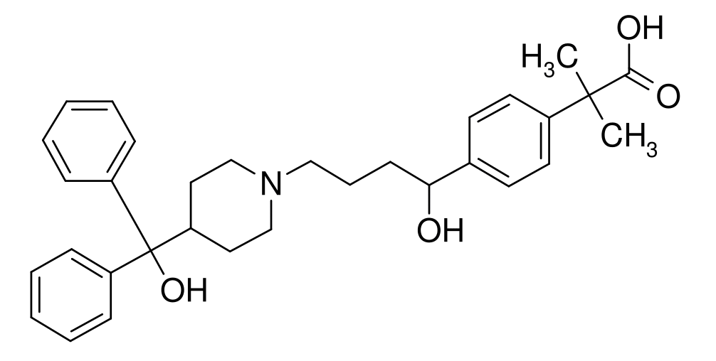 Структурная формула Фексофенадин