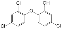 Структурная формула Триклозан