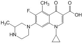 Структурная формула Грепафлоксацин
