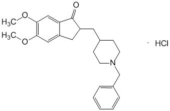 Структурная формула Донепезила гидрохлорид