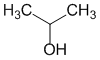 Структурная формула Изопропанол