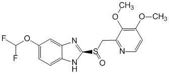 Структурная формула Пантопразол
