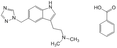 Структурная формула Ризатриптана бензоат