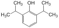 Структурная формула Диизопропилфенол