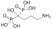 Структурная формула Алендроновая кислота