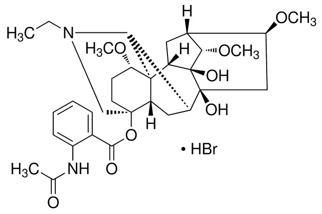 Структурная формула Лаппаконитина гидробромид