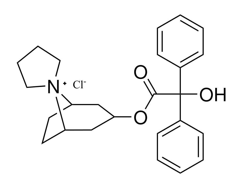 Структурная формула Троспия хлорид