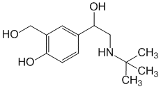 Структурная формула Сальбутамол