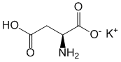 Структурная формула Калия аспарагинат