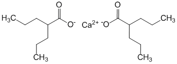 Структурная формула Вальпроат кальция