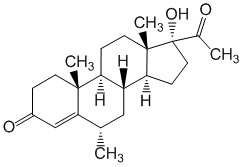 Структурная формула Медроксипрогестерон